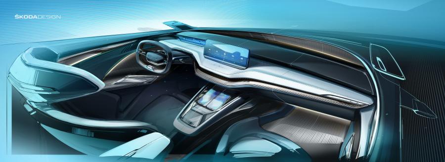 Эскиз Skoda Vision iV 2019 года  (фото 18 из 30)